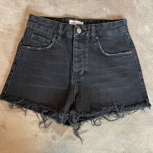 Zara Black Denim Shorts by TRF